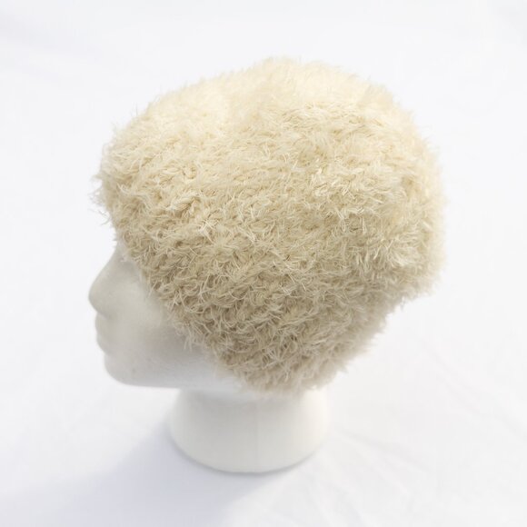 Hand Knit Luxury Alpaca and Merino Wool Fur Beanie Winter Hat